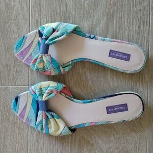 Emilio Pucci Paisley Sandals
